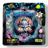 Кислые леденцы с черничным вкусом 20 г (Китай) 1/20/240