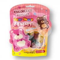 Мармелад «Kiss Delicias» в форме мишки с фруктовым вкусом 88 г (Китай) 1/36