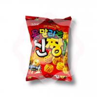 Крекеры пшеничные со вкусом меда и черного кунжута 120 г (Южная Корея) 1/16