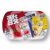 Мини леденцы с кислинкой со вкусом клубники 10.5 г (Китай) 1/30/360