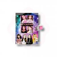 Блокнот с замочком «Black Pink»