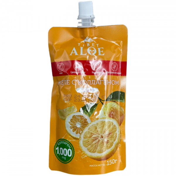 Желе с коллагеном со вкусом апельсина 150 г (Южная Корея)