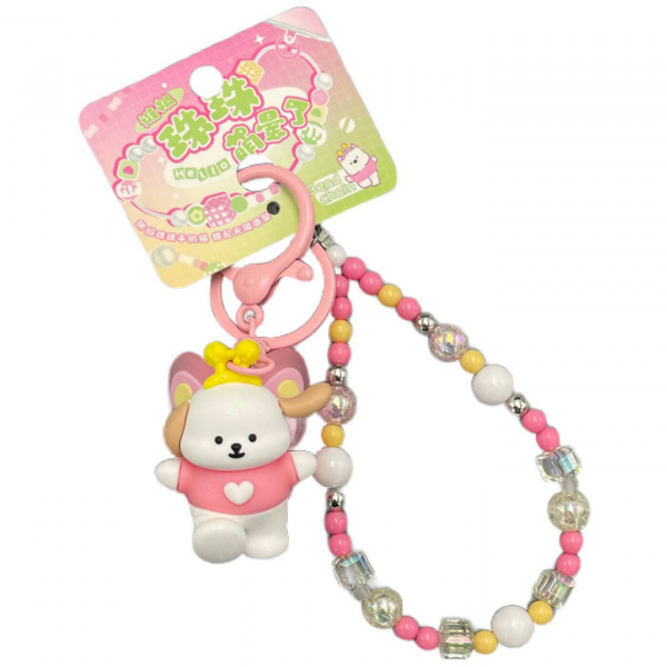 Брелок «Butterfly puppy» Розовый