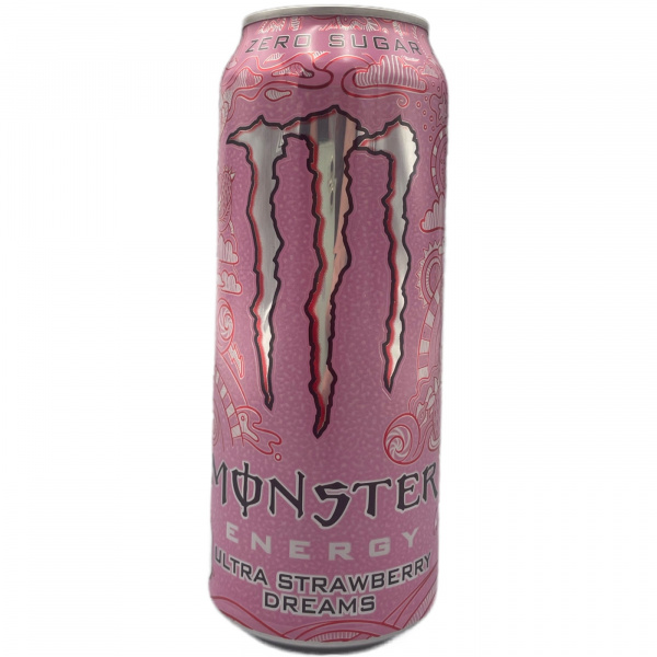 Энергетический напиток «Monster energy» без сахара Ультра строберри дримс 500 мл (Ирландия) 1/12