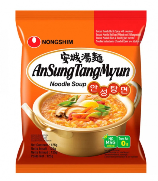 Лапша NONGSHIM "Ансонг Танмен" 125 г