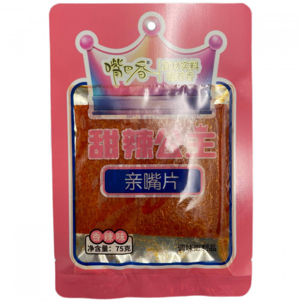 Пшеничная «ZuiBaXiang» закуска остро-пряные ломтики  75 г (Китай)