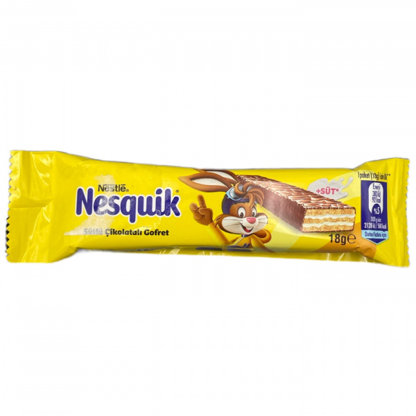 Шоколадный батончик «Nesquik» в молочном шоколаде 18 г (Турция)