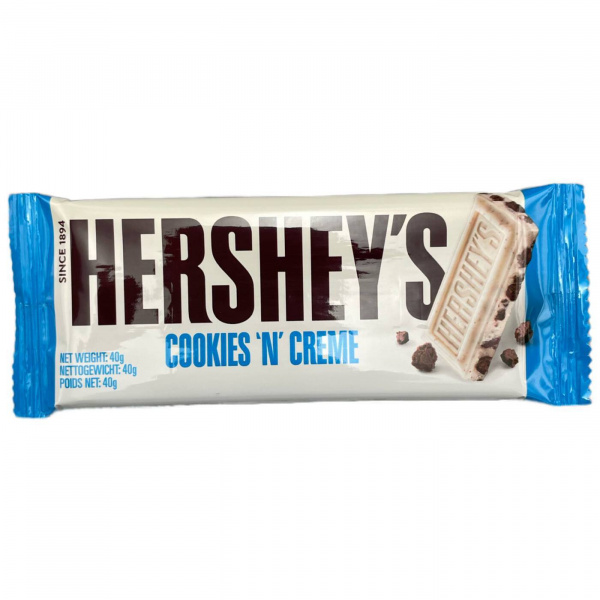 Шоколад «Hersheys» с печеньем и сливочным кремом  40 г  (Германия)