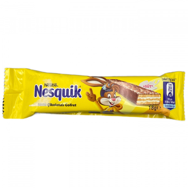 Шоколадный батончик «Nesquik» в молочном шоколаде 18 г (Турция)