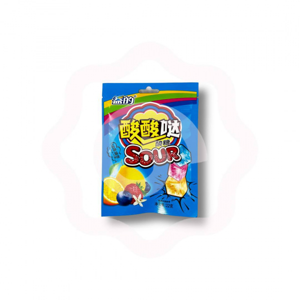Жевательные конфеты "Colorful Cubes" с кислинкой 22 г