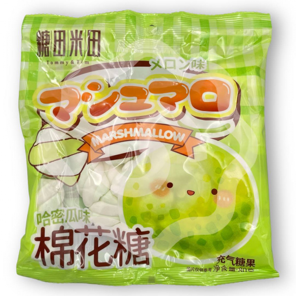 Маршмеллоу Tommy&Tim со вкусом дыни канталупы 80 г (Китай) 1/50