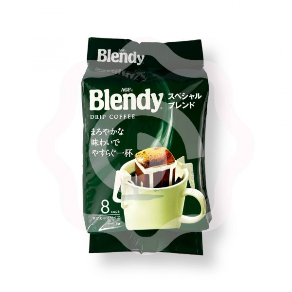 Кофе растворимый AGF BLENDY "Special" зелёный в дрип-пакетах 8х7 гр