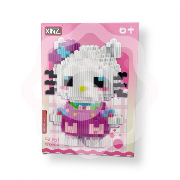 Конструктор Hello Kitty 1310PCS фиолетовый бантик