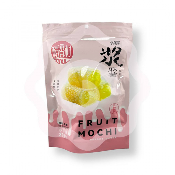 Пирожное GONGFU SONGSHU "Fruit Mochi" с йогуртовой начинкой в кокосовой стружке 210 г