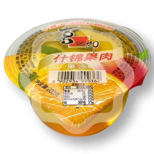 Желе с кусочками фруктов 200 г