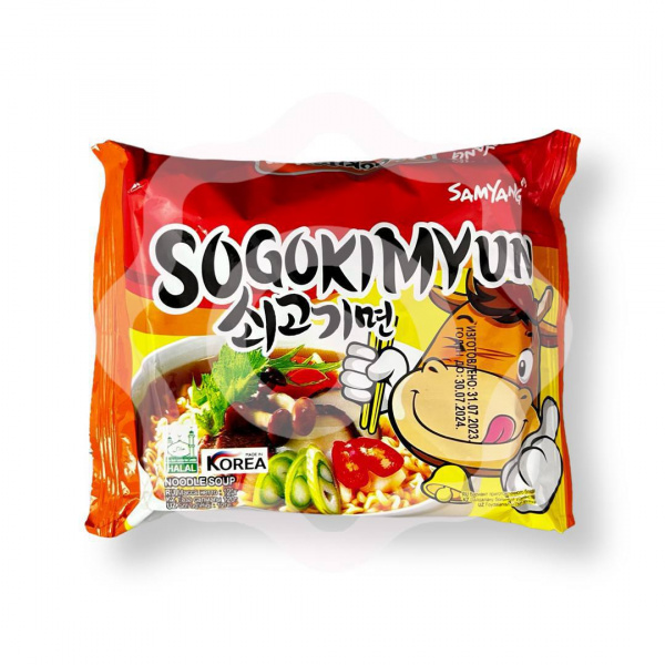 Лапша SAMYANG "Sogokimyun" со вкусом говядины 120 г