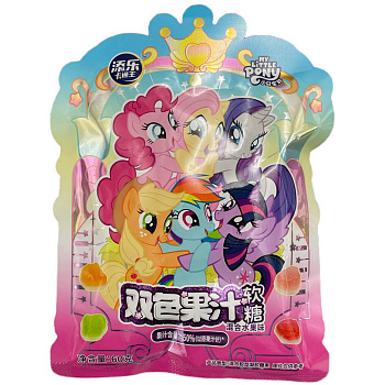 Мармелад «My Little Pony» с фруктовым соком микс фруктов 60 г (Китай)