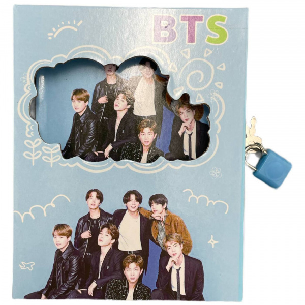 Блокнот с замочком «BTS»