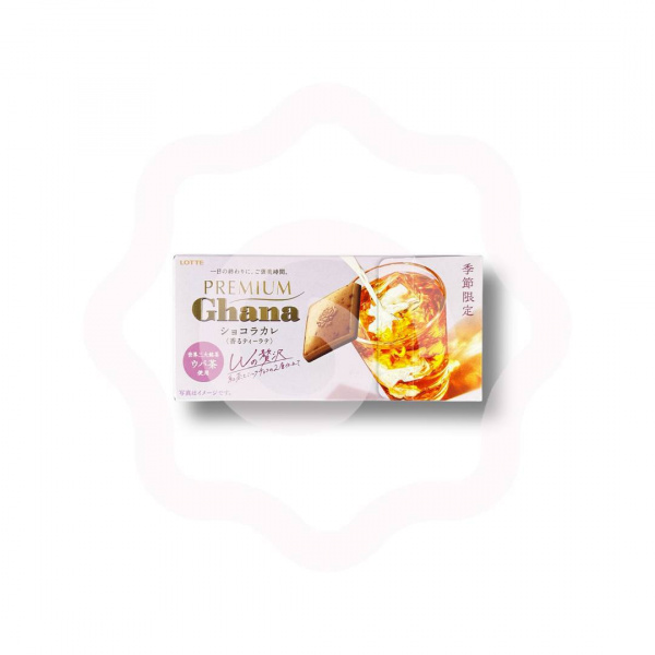 Шоколад LOTTE "Ghana Chocolate Tea" со вкусом чая латте и молочного шоколада 64 г