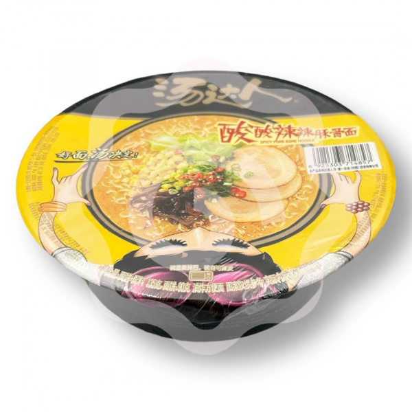 Лапша быстрого приготовления TANGDAREN "Uni-Tang Hot and sour tonkotsu noodle" кисло-острая на основе свиных костей 135 г