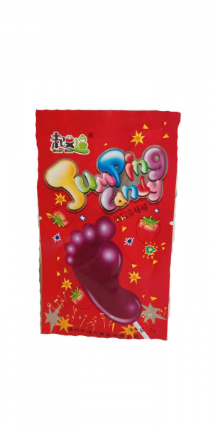 Карамель JUMPING CANDY "Пятка" с шипучкой