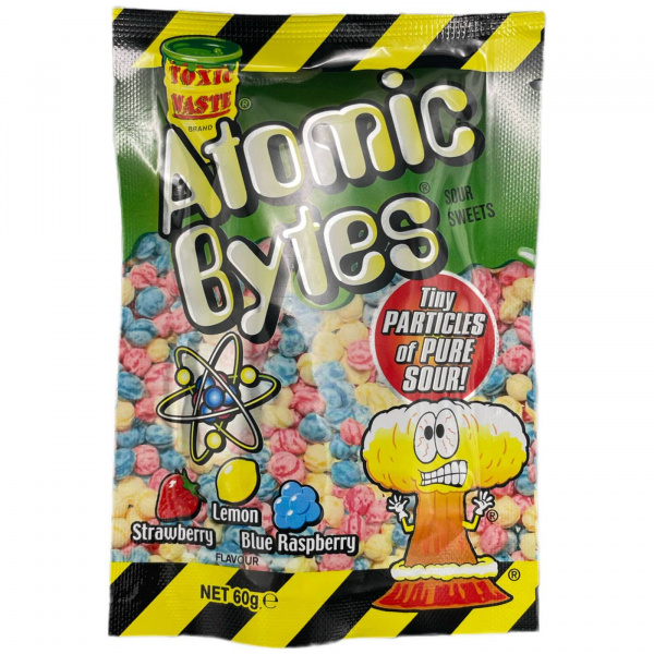 Кислые драже «Toxic Waste» Atomic Bytes (Пакистан) 60 г