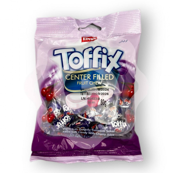 Конфеты жевательные TOFFIX "Cherry" со вкусом вишни 90 г