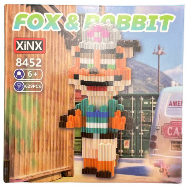 3д конструктор «Fox ＆ Rabbit» Лис 629 деталей