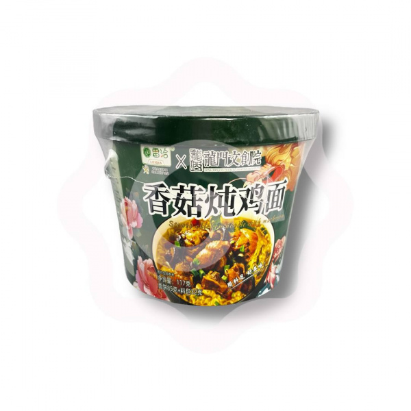 Лапша LEIQIA со вкусом тушеной курицы и грибов 117 г