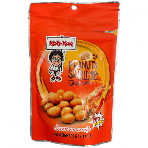 Арахис обжаренный «Koh-Kae» в панировке со вкусом креветки 90 г (Тайланд)
