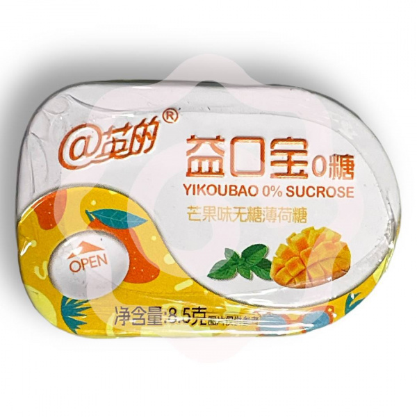 Драже «Yikoubao» освежающие со вкусом манго 8,5 г (Китай) 1/20/240