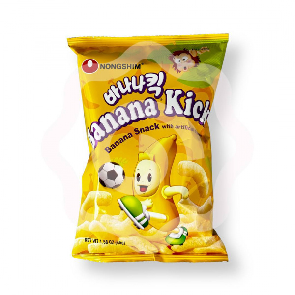 Чипсы NONGSHIM "Banana Kick" со вкусом банана 45 г