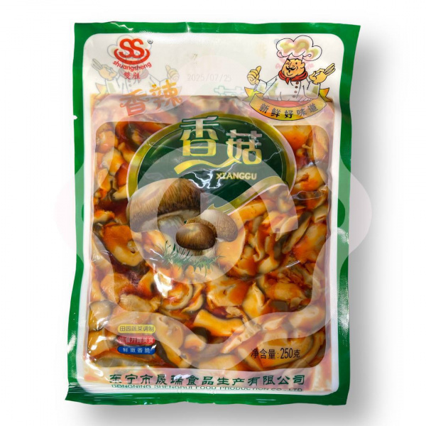 Грибы SHUANGSHENG "Шиитаке" острые 250 г