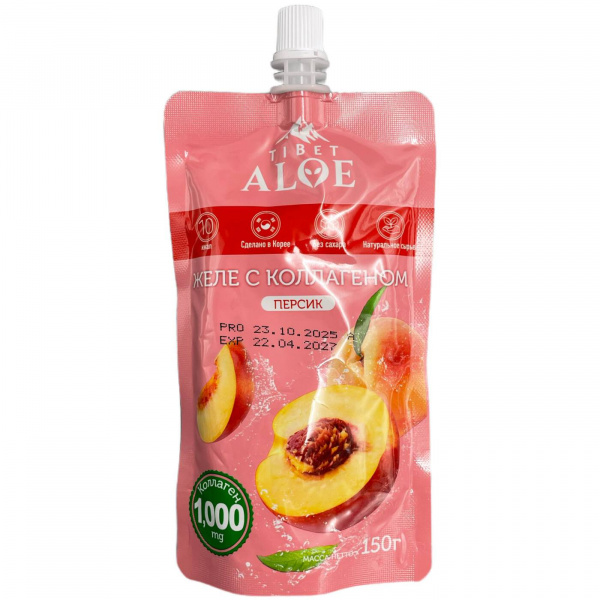 Желе с коллагеном со вкусом персика 150 г (Южная Корея)