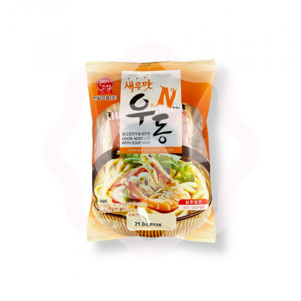 Лапша HANIL "N Shrimp Flavor Udon" удон со вкусом креветки и кальмара 210 г