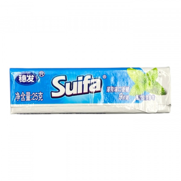 Жевательная резинка «Suifa» с мятой 25 г (Китай)