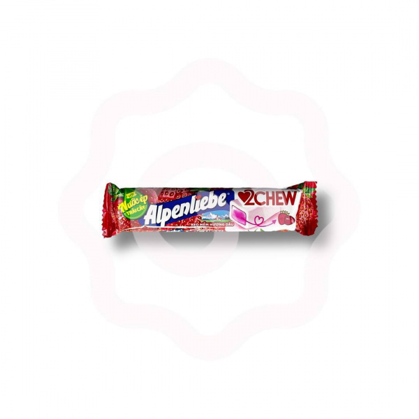 Жевательные конфеты «ALPENLIEBE 2 CHEW» со вкусом клубники 24,5 г (Вьетнам) 1/16/384