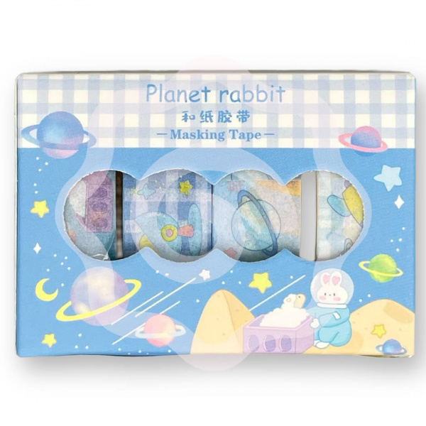 Набор декоративного скотча «Planet rabbit»