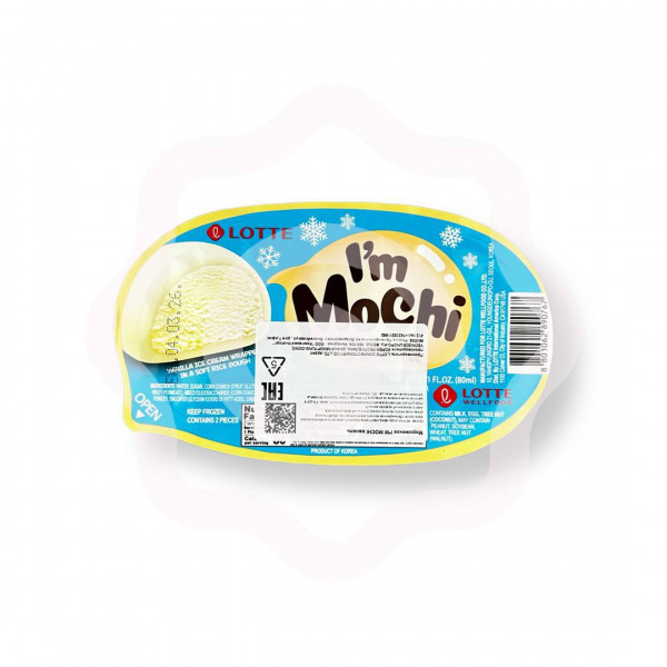 Мороженое LOTTE "I'm Mochi" ванильное 80 г 8%