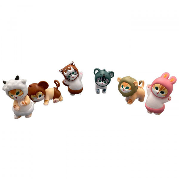 Фигурки «Котики в костюмах животных»  5,5 см (1 шт)