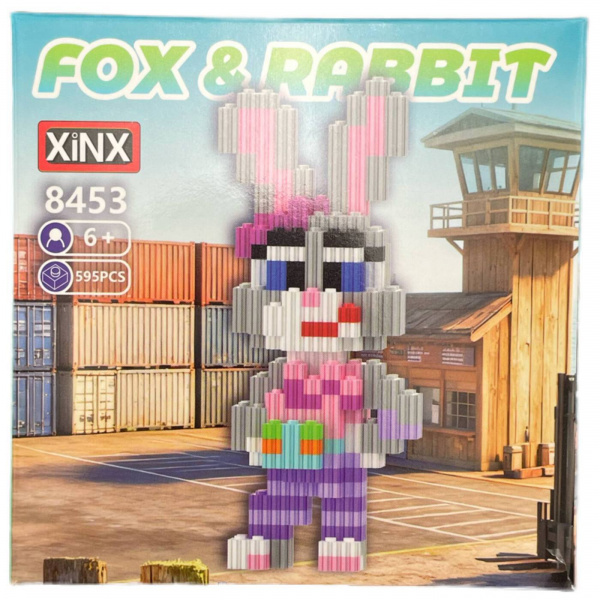 3д конструктор «Fox ＆ Rabbit» Кролик 595 деталей