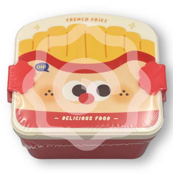 Ланчбокс "French fries" красный 1350 мл