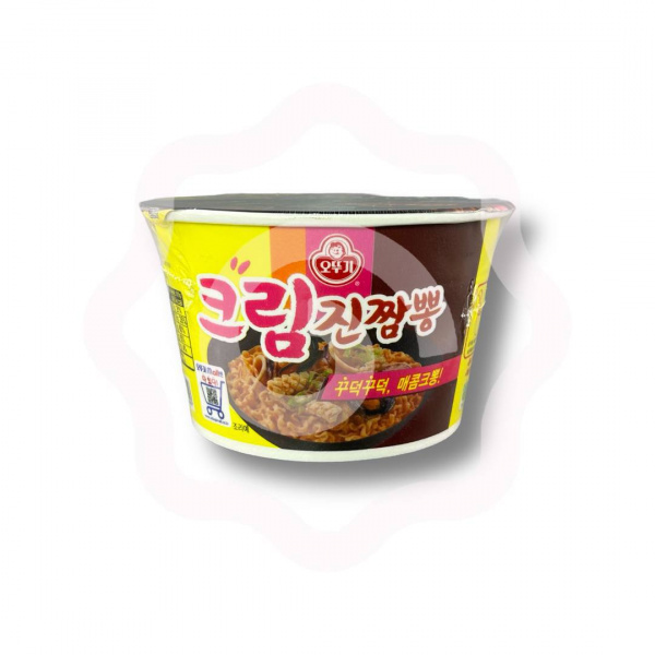 Лапша OTTOGI "Cream Jinjjambbong Ramen" со вкусом морепродуктов в сливочном соусе 105 г
