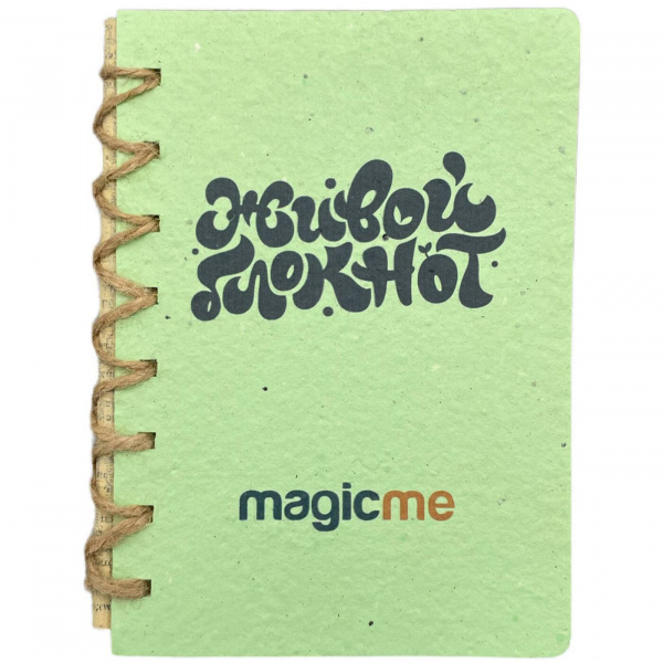 Живой блокнот «Magicme» Зеленый + карандаш