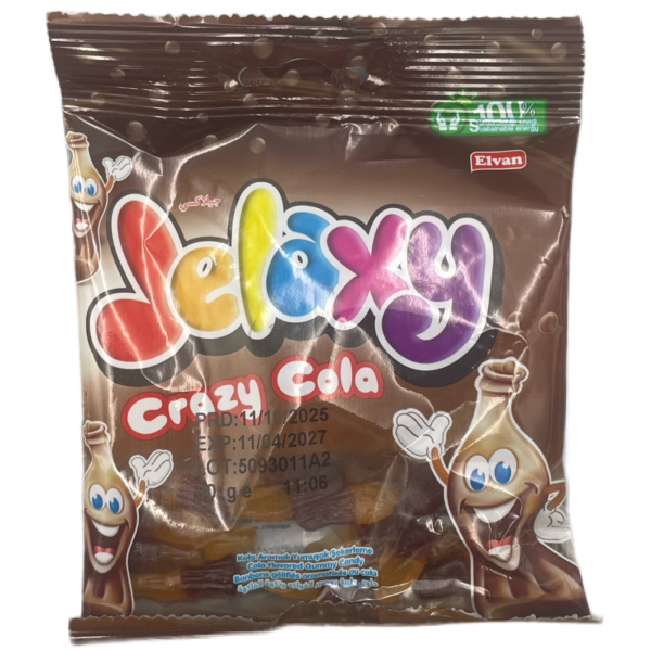 Мармелад жевательный «Jelaxy» сумасшедшая кола 80 г (Турция)