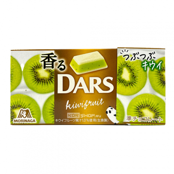 Шоколад MORINAGA "Dars. Ароматный киви" белый 46 г