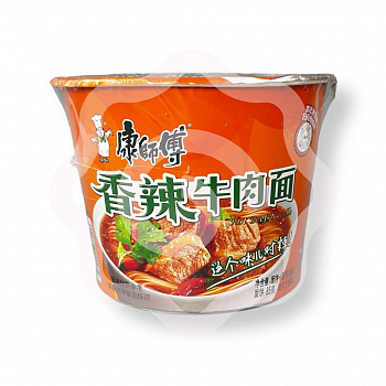 Рамен пряно-острый со вкусом говядины и соевого соуса 105 г  (Китай)