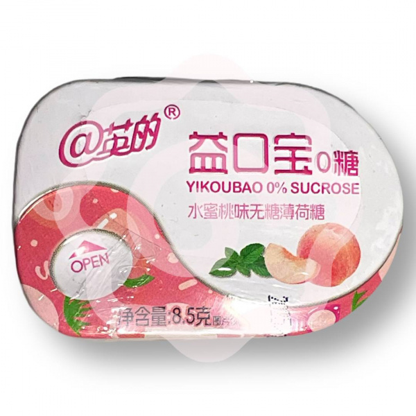 Драже «Yikoubao» освежающие со вкусом персика 8,5 г (Китай) 1/20/240