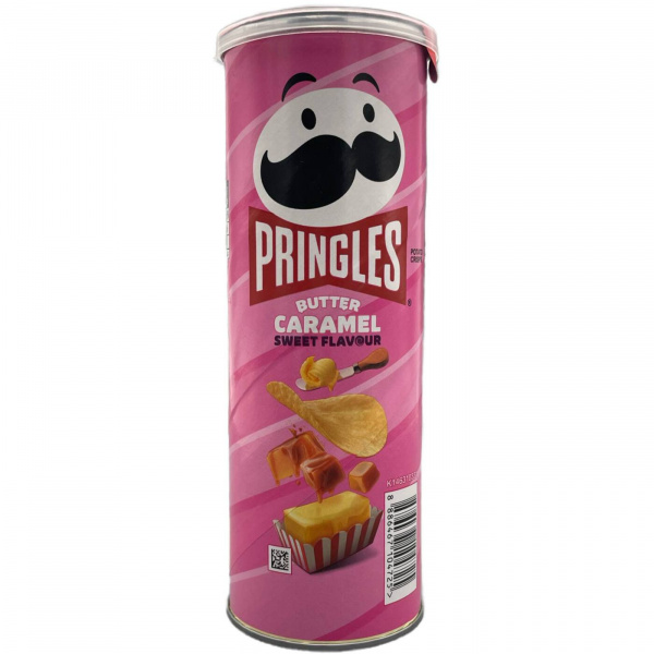 Чипсы «Pringles» со вкусом сливочной карамели 110 г (Южная Корея)