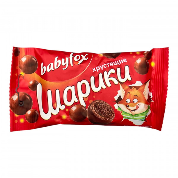 Хрустящие шарики со вкусом карамели в молочном шоколаде 38 г (Россия)